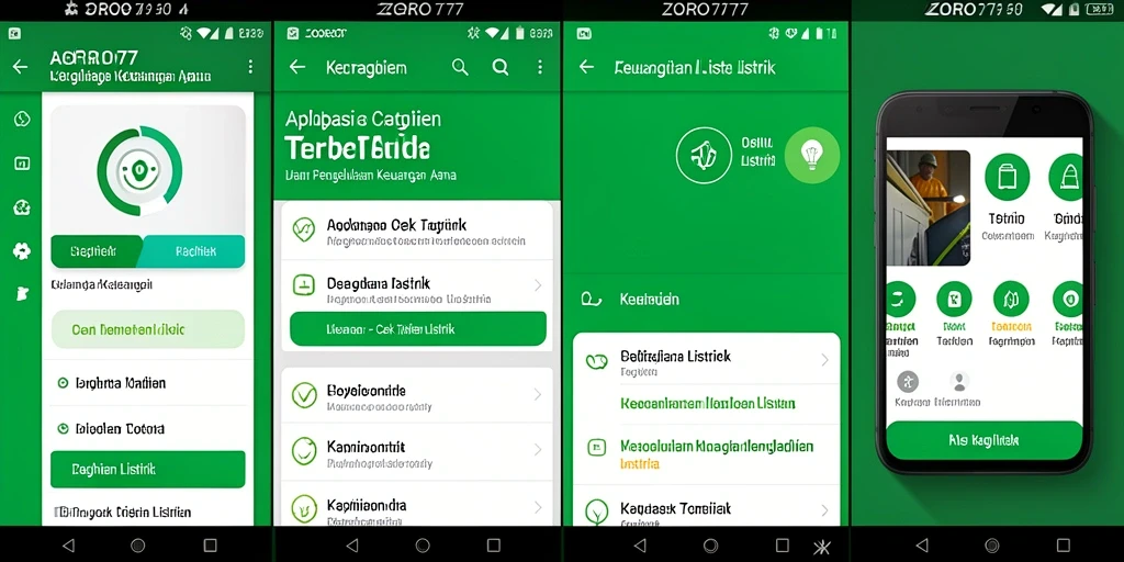Tampilan antarmuka ZORO77 untuk cek tagihan listrik yang mudah digunakan.