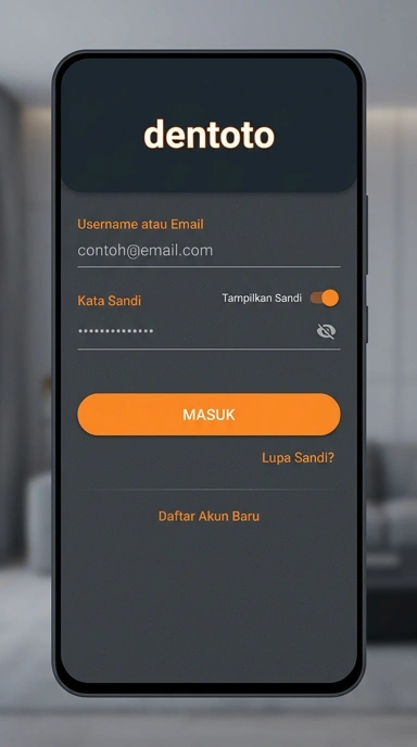 Panduan Masuk Akun Dentoto untuk Pengguna Android